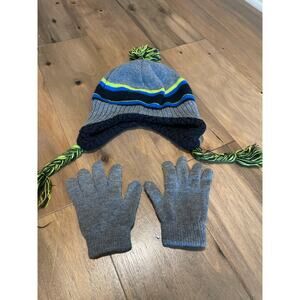 Kids Winter Hat & Glove Set – Fleece‑Lined, Ear‑Covering Style